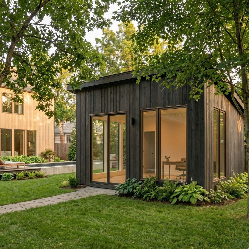 Modern detached studio