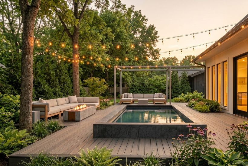 Pool, deck & outdoor living